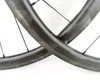 Surper Light Full Carbon Wheels 38mm Djup 25mm Bredd Karbon Wheelset Clincher / Tubulär Väg Carbon Bike Wheelset med speciell bromsyta