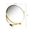 Makeup gold round mirror Simple round gold table vanity mirror Bedroom bathroom photo studio mirrors