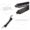 Hårrätare Fyrväxelstemperaturjustering Keramisk Tourmaline Ionic Flat Iron Hair Straightener För Kvinnor Förökningspanel