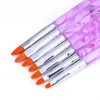 Nail art Pinsel Stifte Acryl Nagel Pinsel UV Gel Nagellack Malerei Zeichnung Pinsel Set Maniküre Werkzeuge Kit F3305