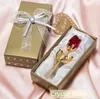 Romantische Huwelijksgeschenken Multicolor Crystal Rose Gunsten met Kleurrijke Box Party Gunsten Baby Shower Souvenir Ornamenten voor Gastvrije Verzending