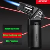 Torch Lighter Windproof Blue Flame Jet Butane Lighters Metal Inflatable Lighter With Fire Lock Smoking Accessories