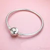 Classic White Emaille Bangle Bracelet Original Box voor Pandora 925 Sterling Silver Women Wedding Armbanden Set