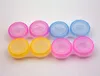 100 stks lot kleurrijke contactlenzen doos contactlens bril kleur doublebox contact lens case eyewear accessoires