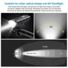 2020 Waterproof Rechargable Bicycle Light LED Bicycle Light Set Intelligent Sensor Front Lights Bike Accessories Lamp