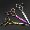 Profesional 6 pulgadas Japón 440c DRAGON corte tijeras de pelo Tijeras de corte salón adelgazamiento sissors peluquero makas tijeras de peluquería