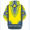 Sweat-shirt à capuche décontracté Men des femmes Fashion African Dashiki imprimé sweatshishies Sweats Sweats Hip Hop Sweat-Trackie