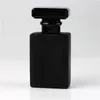 50ml Clear Black Portable Glass Perfume Spray Bottles Empty Cosmetic Containers With Atomizer For Traveler JXW467