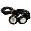 DC12V 3W COB LED Car Eagle Eyes Luces de circulación diurna Bombilla de lámpara de respaldo - Blanco