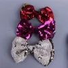 2020 Baby barrettes new Europe and cute girls children sequins hairpin large bow hair jewelry 11 colors