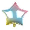 Folie ballonggradient färgfolie ballong regnbåge kärlek form ballonger fempekade stjärna runda ballonger bröllopsfödelsedagsfest dekorera cls721