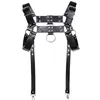 Men Bondage Leather Belt Chest Harness Slave Fetish Restraints Straps Belts Gay Buckles Fetish Clubwear Adults Sex Toys For Male