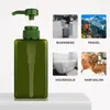 450ml 15oz Pump Bottles Empty Plastic Refillable Bottle Cosmetic Shampoos Bath Shower Soap Dispenser for Bathroom Kitchen