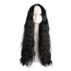 Perruque Lady 24inch brun foncé rouge et noir long Wavy Wavy résistant aux cheveux synthétiques perruques pour les femmes Utilisation et Cosplay7123770