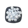 30 Uds. De cuentas de poliedro de silicona para mordedor, cuentas poligonales de 17mm, collar/pulsera de joyería para dentición de bebé DIY