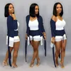 Mulheres camisola de duas peças set manga longa bandage cardigan com painéis de mini shorts designer de moda verão queda de roupas moda casual terno 1361