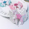 Unicorn Girls Hair Clips paljett Angel039s Wings Princess Barrettes Hair Bows Baby BB Clips Girls Designer Hair Accessories Hair3794235