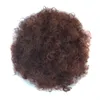 Puff Afro peruka z kręconych włosów kucyk sznurkiem 8quot włókno wysokotemperaturowe krótkie Afro perwersyjny kucyk Clip in na syntetycznych kręconych włosach B3286693