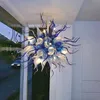 Lampes suspendues modernes Solide Bleu clair Couleur Led Lustres Pendentif-Lumières Salon Chambre Lustre En Verre Creative Home Luminaires