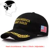 Broderie Trump Support Baseball Cap Make America Great Again Snapback Cap Donald Trump Hat Réglable Sports Ball Caps Gift DBC VT0434