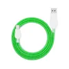 LED Glow Pływający Luminous Micro USB Typ C Cable Cable Mobile Telefon Ładowanie Kable Jasna linia danych dla telefonów Samsung LG Android