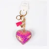 Lovely Heart Pendant Keychains for Women Handbag Decorative Key Ring Tassel Chain Lady Fashion Accessories Wedding Engagement Jewelry