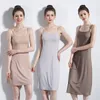 Sleepwear Women's Camisoles Full Slips klänning med axlar långa under klänningar fast underskjort inre underkärlshöjd 90 till 120 cm