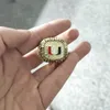 1991 Miami Hurricanes National Championship Ring with Wooden BoxファンギフトWhole Drop 4601569