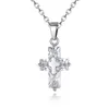 Cross zircon pendant European and American temperament jewelry manufacturers DJN84 mix order Pendant Necklaces jewelry