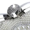 Heart-shaped women evening bags beaded small purse clutch bags finger ring rhinestones wedding handbag shoulder bag