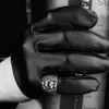 Aço Lion Cabeça Punk Anéis Hiphop Rocker RockRoll banda anel inoxidável exclusivo e bonito Estilo da jóia Para homens é legal presentes de aniversário POTALA099