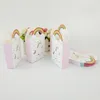 Unicorn Gift Bags Party Supplies Wedding Favor Candy Bag Paper Giffs Förpackning Väskor Påsar för Party Decor Wrapping Supplies
