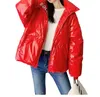 Mode Windjacke Dicken mantel Frauen Winter Mäntel Lange Hülse Grundlegende Bomber Dünne frauen Jacke Weibliche Jacken Outwear