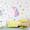 9 Styles de Bande Dessinée Mignon cheval Étoile Coeur Stickers Muraux Papier Peint DIY Autocollants Maison Stickers Muraux Enfants Chambre Filles Chambre Décor M1532