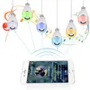 Bluetooth-högtalare LED-lampa 12W E27 E26 LED-lampa RGB Vit Smart Music-lampa med 24 nycklar fjärrkontroll