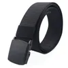 Automatic Buckle Nylon Canvas Metal Free Belt Breathable Military Tactical Men Waist Belts With Plastic Buckle