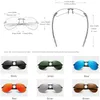 كينغفين تصميم الرجال الكلاسيكية الطيار النظارات الشمسية النظارات الشمسية للرجال القيادة مرآة عدسة UV400 حماية oculos n7027