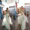 Nieuwe Lijn Gali Karten Trouwjurken Off Shoulder Should Bridal Jurken Vloerlengte Plus Size Goedkope Trouwjurk W088