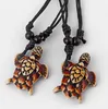 Drop 8pcs Styles mixtes Styles ethniques Tribal Faux Yak Bone Sea Turtle Pendants Collier Réglable 7363845