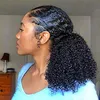 3C 4B Afro Kinky Krullend Paardenstaart Haarverlenging Remy Black Haar Afrikaanse Amerikaanse Braziliaanse Haar Paardenstaart voor Zwarte Vrouwen 120G