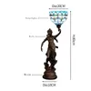 Blue Tiffany Beauty Base Table Lamp Living Room Bedroom Bar Desk Lamp Stained Glass Table Lamps TF085