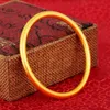 5 pièces en gros bracelet pour femmes 18K jaune or classique classique fête de mariage simple style bracelet non Ouvrant dia 60mm