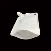 500pcs 50ml 마시는 패키지 투명한 Pout 가방 흰색 Doypack 주둥이 주머니 가방 음료 우유