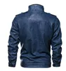 Moda - skórzana kurtka zima Wojskowy pilot bombowiec kurtki jesień moda odzież wierzchnia motocyklowa skórzana płaszcz