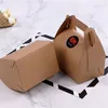 Крафт -бумажный печенье для торта упаковочная коробка картон для пирога печенья печень