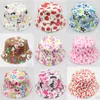 2-6T Baby Cartoon Print Emmer Zon Hoed Bloemkinderen Zomer Panama Caps Baby Girls Visser Straw Hat Kids Topee Cap