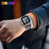 SKEMI Men Outdoor Multipurpose Compass Watch Fashion Casual Waterproof Sports Step Counter 3Alarm Wristwatch Relogio masculino