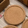 Concave Shape Cup Mats Cork Minimalism Fashion Coaster Pine Heat Insulation Mug Square Pad Table Decor Wedding Party Gift 2lf jj 45pcs