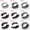 3D lösögonfransar Faux Mink Hår Ögonfransförlängning fransar Silk Protein Lash 81 stil Handgjorda för kvinnor