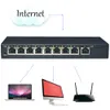 Freeshipping BV Tech 8 Port Gigabit Poe Switch 130W 57V 802.3Af 100 Mbps-SW800G RJ45 Portar stöder port auto-flip hög kvalitet och varm försäljning